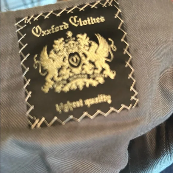 Oxxford Clothes Highest Quality Grey Flannel Wool Flat Front Dress Pants 36 X33 - Picture 2 of 12